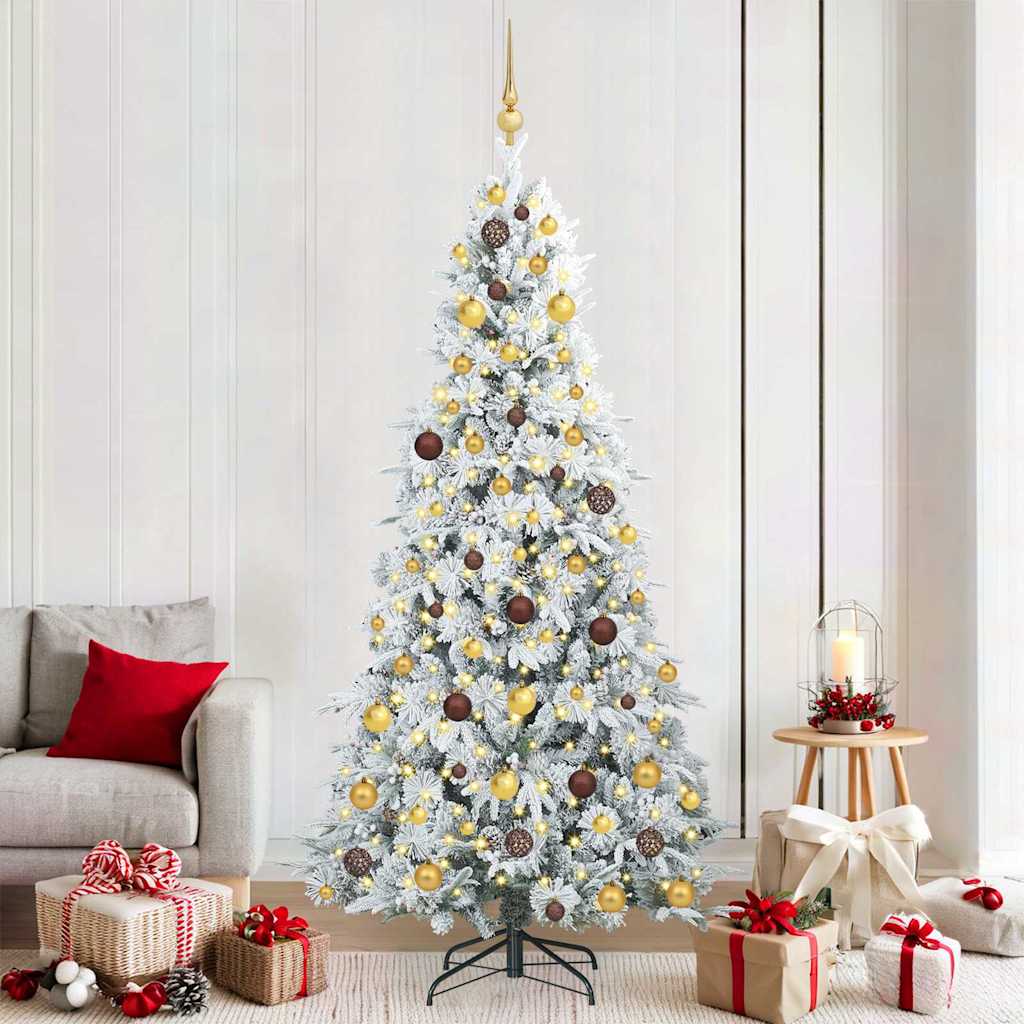 vidaXL Kunstmatige Hinged Kerstboom met 150 LED Groen 120 cm PE en PVC