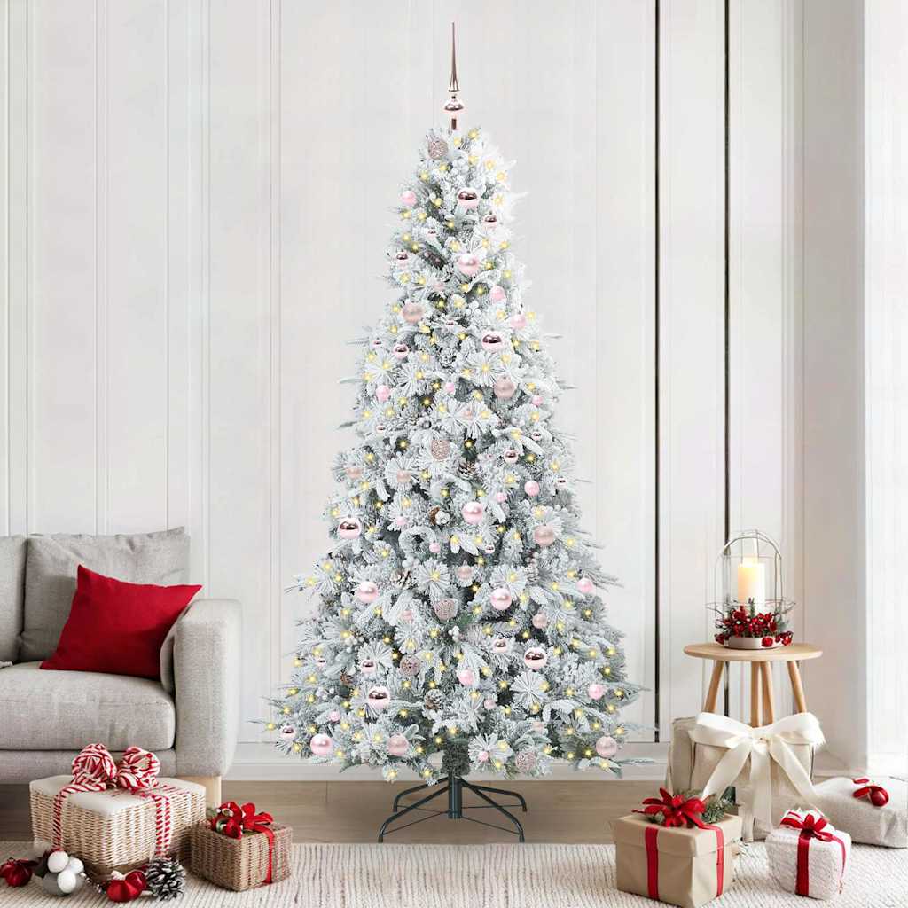 vidaXL Kunstmatige Hinged Kerstboom met 150 LED Groen 120 cm PE en PVC