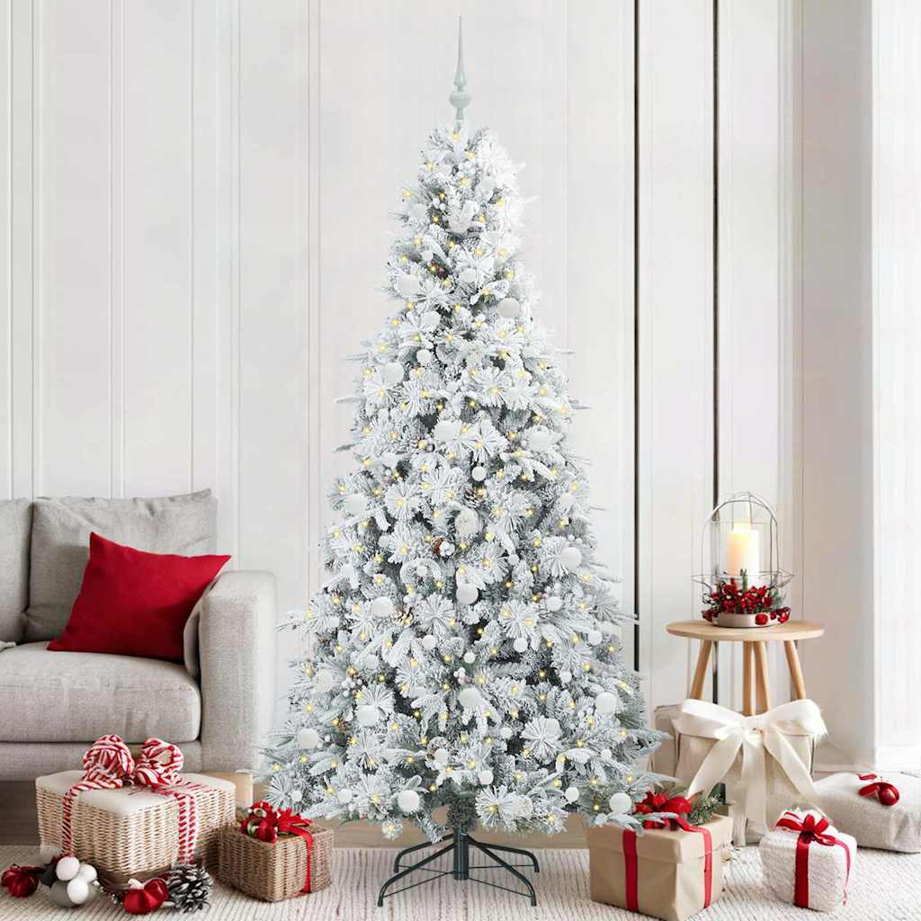 vidaXL Kunstmatige Hinged Kerstboom met 150 LED Groen 120 cm PE en PVC