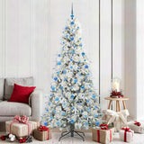 vidaXL Kunstmatige Hinged Kerstboom met 150 LED Groen 120 cm PE en PVC