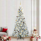 vidaXL Kunstmatige Hinged Kerstboom met 150 LED Groen 120 cm PE en PVC