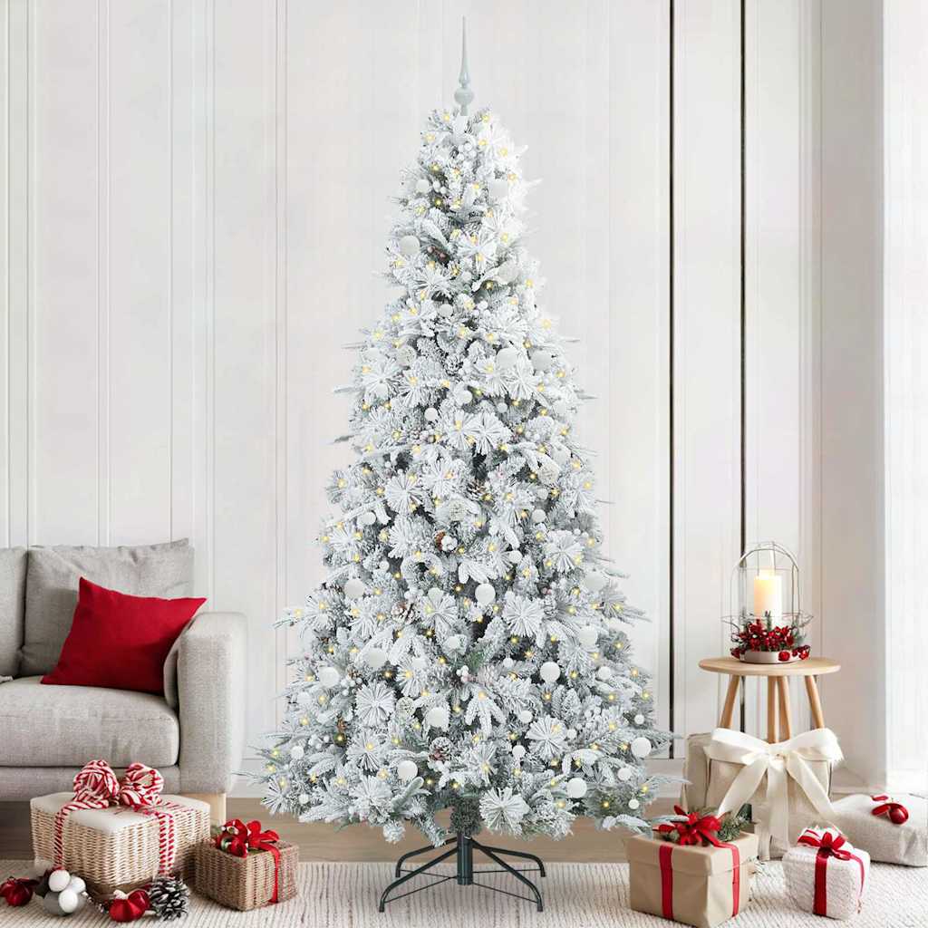 vidaXL Kunstmatige Hinged Kerstboom met 150 LED Groen 120 cm PE en PVC