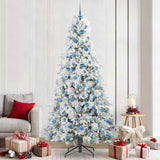 vidaXL Kunstmatige Hinged Kerstboom met 150 LED Groen 120 cm PE en PVC