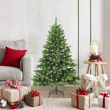 vidaXL Kunstkerstboom met 150 LED met standaard Groen 150 cm PE en PVC