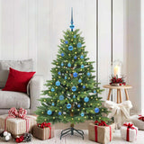 vidaXL Kunstkerstboom met 150 LED met standaard Groen 150 cm PE en PVC