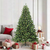vidaXL Kunstkerstboom met 150 LED met standaard Groen 150 cm PE en PVC