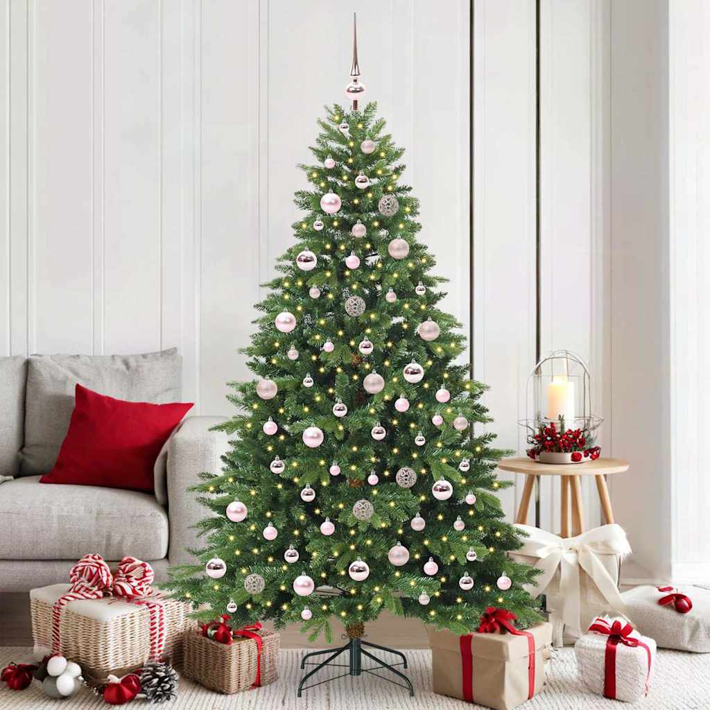 vidaXL Kunstkerstboom met 150 LED met standaard Groen 150 cm PE en PVC