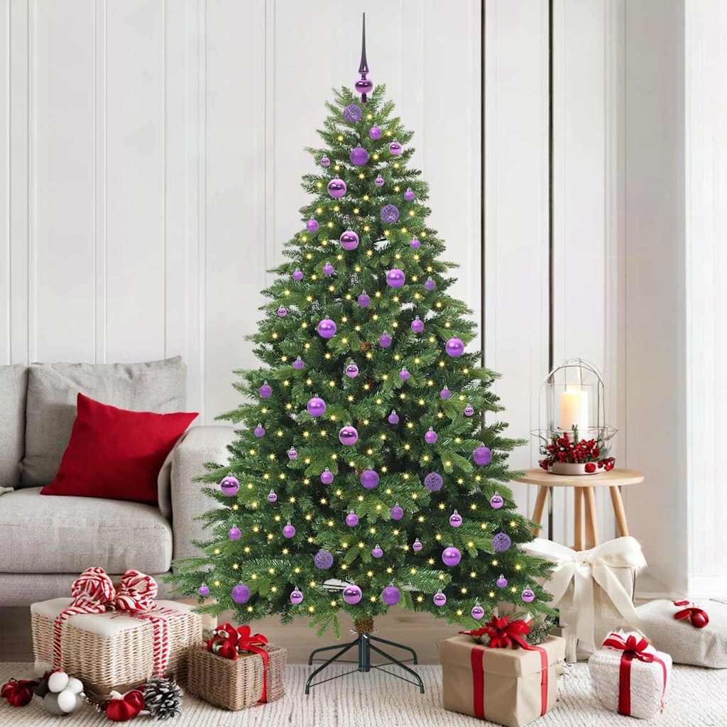 vidaXL Kunstkerstboom met 150 LED met standaard Groen 150 cm PE en PVC