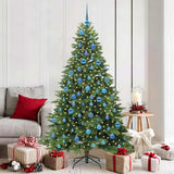 vidaXL Kunstkerstboom met 150 LED met standaard Groen 150 cm PE en PVC
