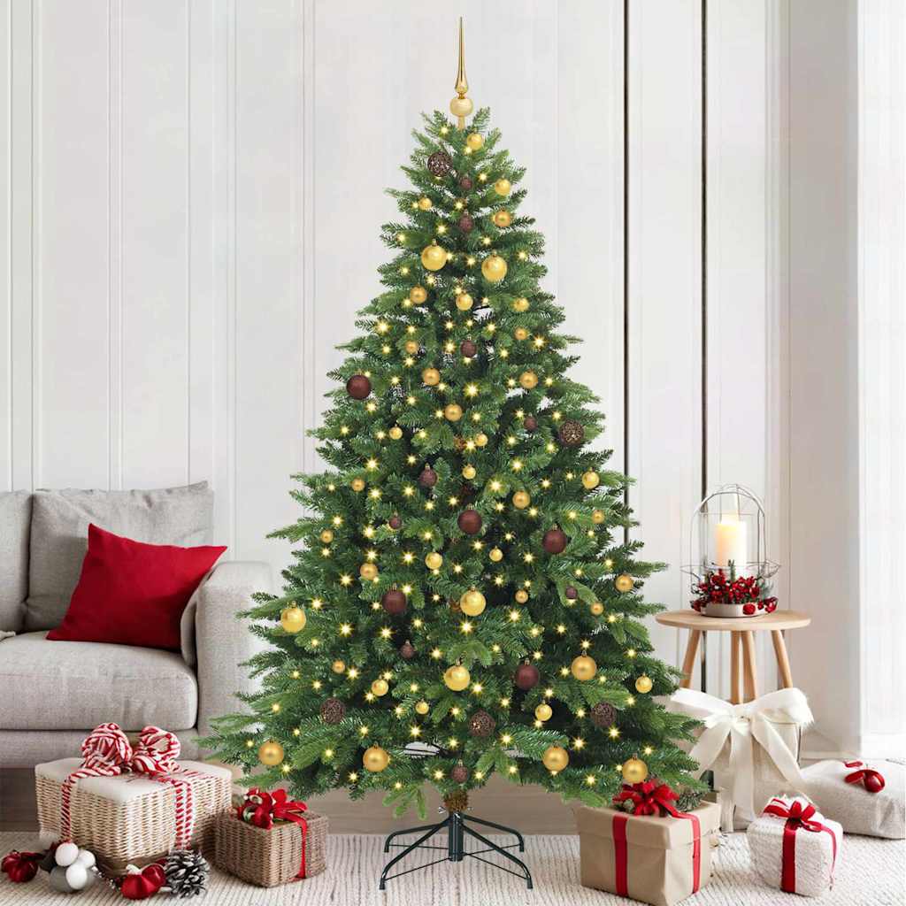 vidaXL Kunstkerstboom met 150 LED met standaard Groen 150 cm PE en PVC