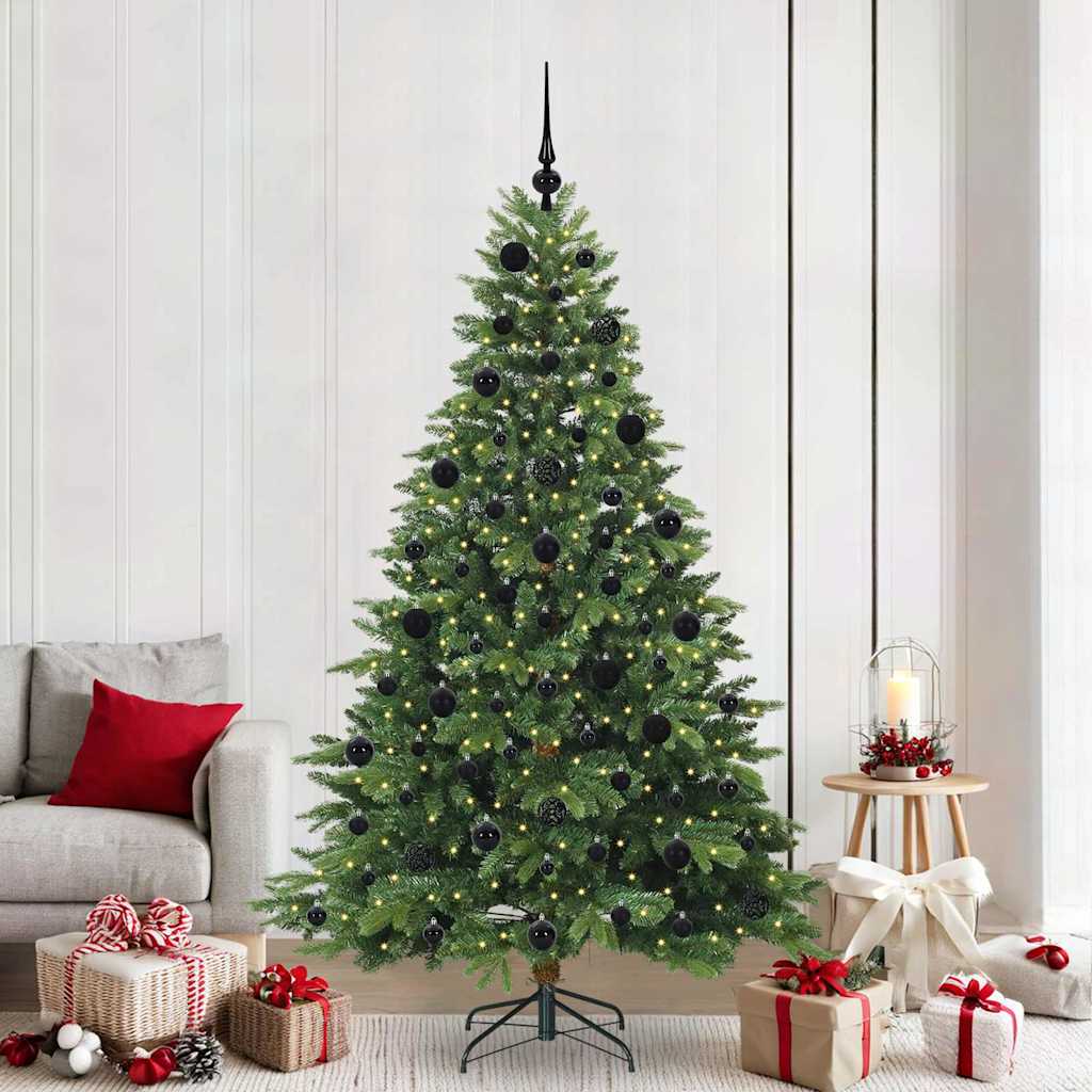vidaXL Kunstkerstboom met 150 LED met standaard Groen 150 cm PE en PVC