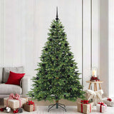 vidaXL Kunstkerstboom met 150 LED met standaard Groen 150 cm PE en PVC