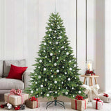 vidaXL Kunstkerstboom met 150 LED met standaard Groen 150 cm PE en PVC