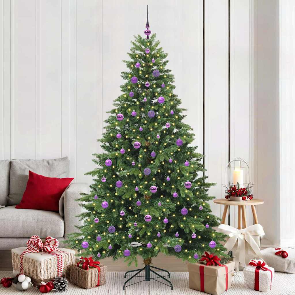 vidaXL Kunstkerstboom met 150 LED met standaard Groen 150 cm PE en PVC