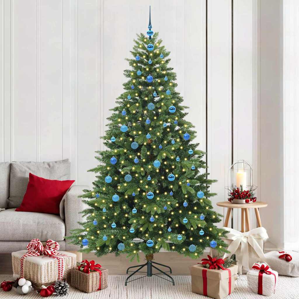 vidaXL Kunstkerstboom met 150 LED met standaard Groen 150 cm PE en PVC