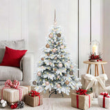 vidaXL Kunstkerstboom met 150 LED met standaard Groen 150 cm PE en PVC