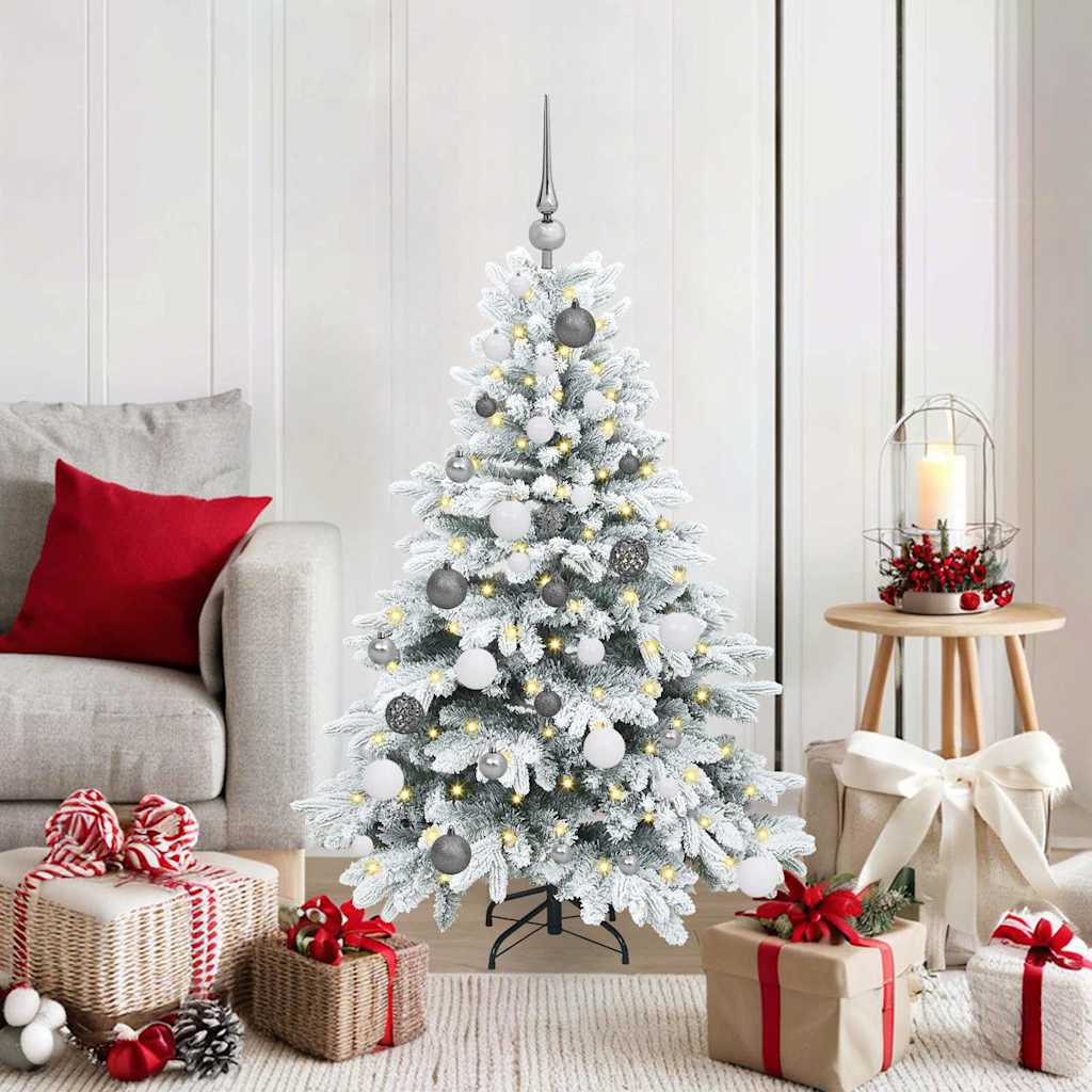 vidaXL Kunstkerstboom met 150 LED met standaard Groen 150 cm PE en PVC