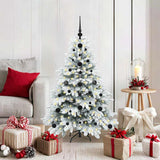 vidaXL Kunstkerstboom met 150 LED met standaard Groen 150 cm PE en PVC