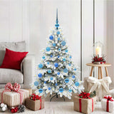 vidaXL Kunstkerstboom met 150 LED met standaard Groen 150 cm PE en PVC