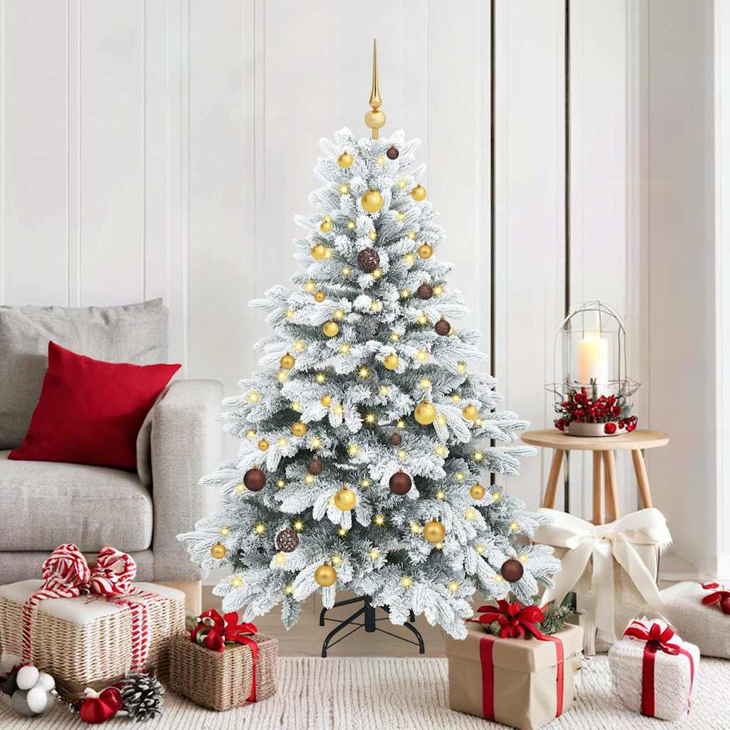 vidaXL Kunstkerstboom met 150 LED met standaard Groen 150 cm PE en PVC