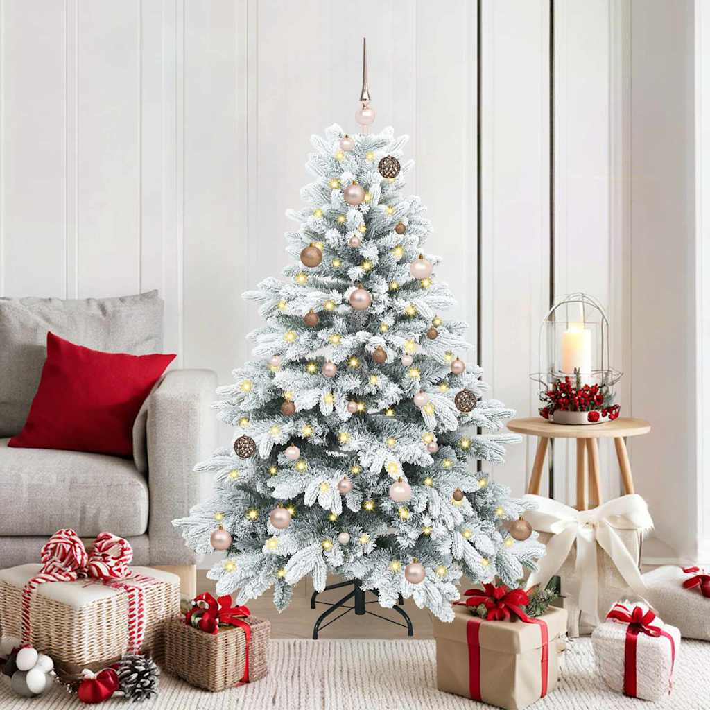 vidaXL Kunstkerstboom met 150 LED met standaard Groen 150 cm PE en PVC