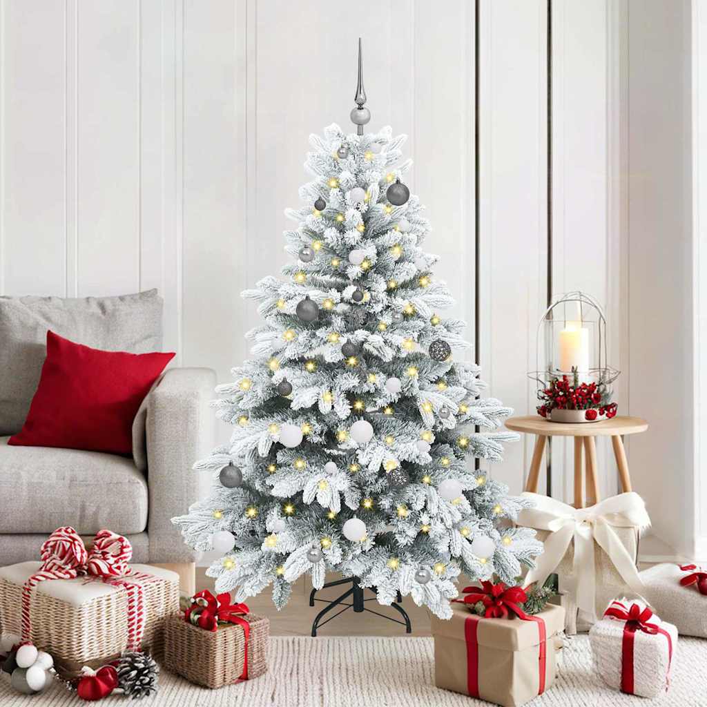 vidaXL Kunstkerstboom met 150 LED met standaard Groen 150 cm PE en PVC