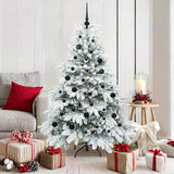 vidaXL Kunstkerstboom met 150 LED met standaard Groen 150 cm PE en PVC