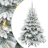 vidaXL Kunstkerstboom met 150 LED met standaard Groen 150 cm PE en PVC