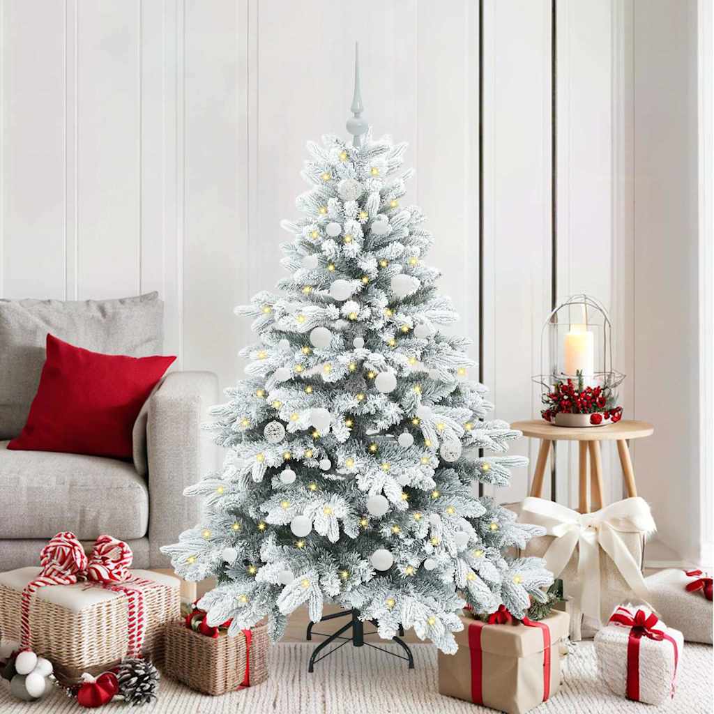 vidaXL Kunstkerstboom met 150 LED met standaard Groen 150 cm PE en PVC