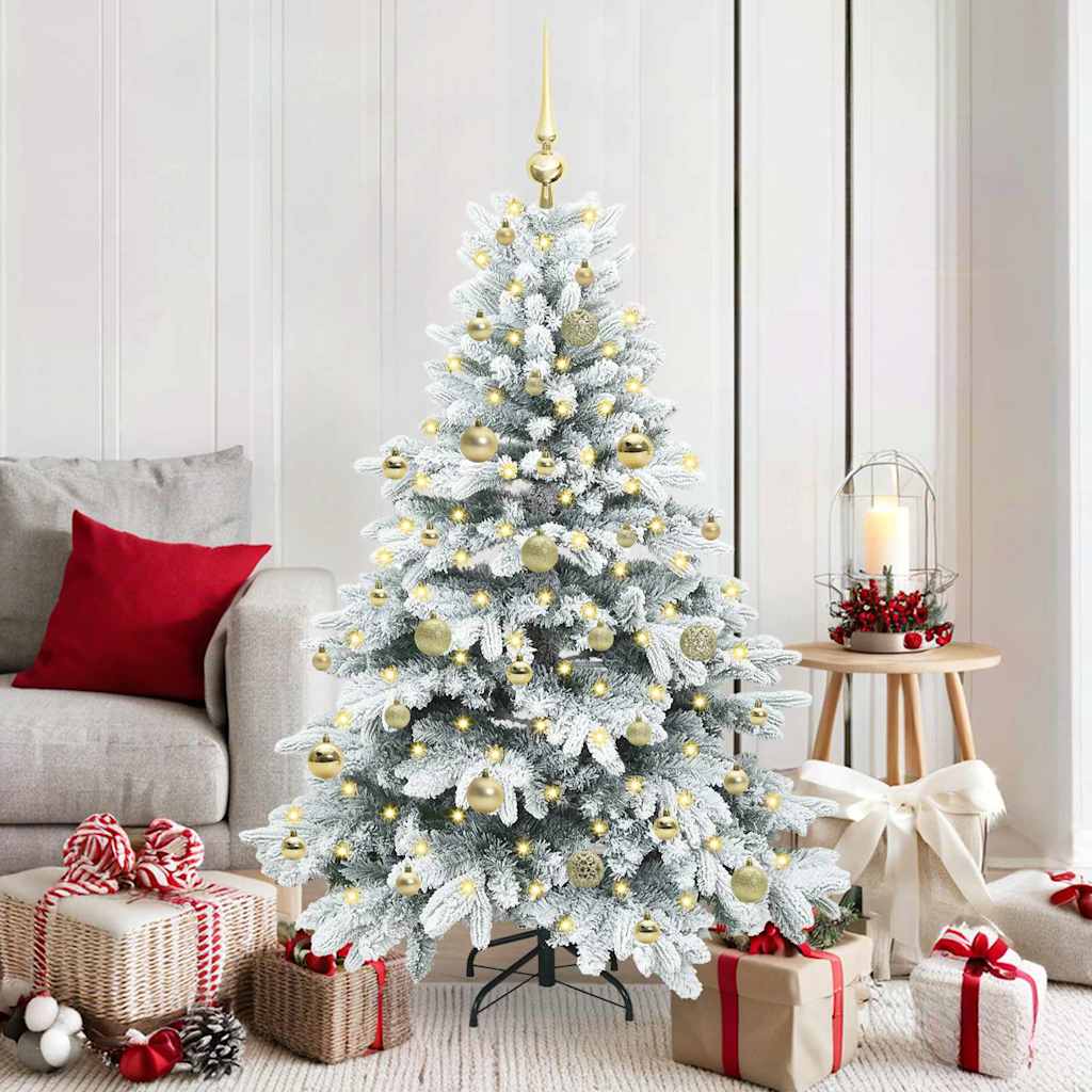 vidaXL Kunstkerstboom met 150 LED met standaard Groen 150 cm PE en PVC