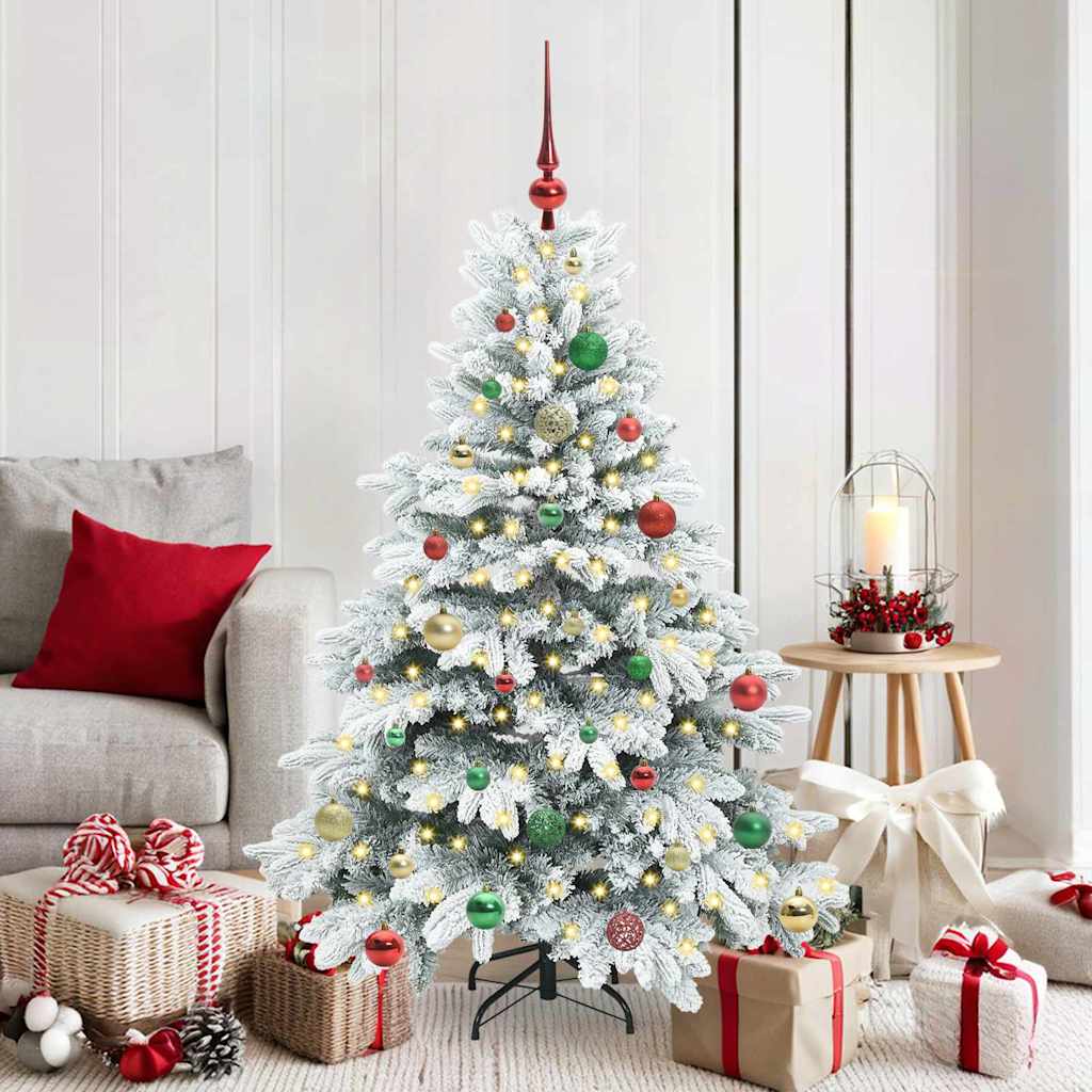 vidaXL Kunstkerstboom met 150 LED met standaard Groen 150 cm PE en PVC