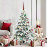vidaXL Kunstkerstboom met 150 LED met standaard Groen 150 cm PE en PVC
