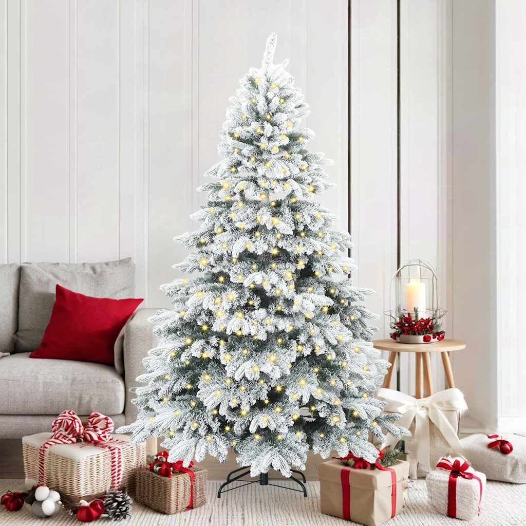 vidaXL Kunstkerstboom met 150 LED met standaard Groen 150 cm PE en PVC