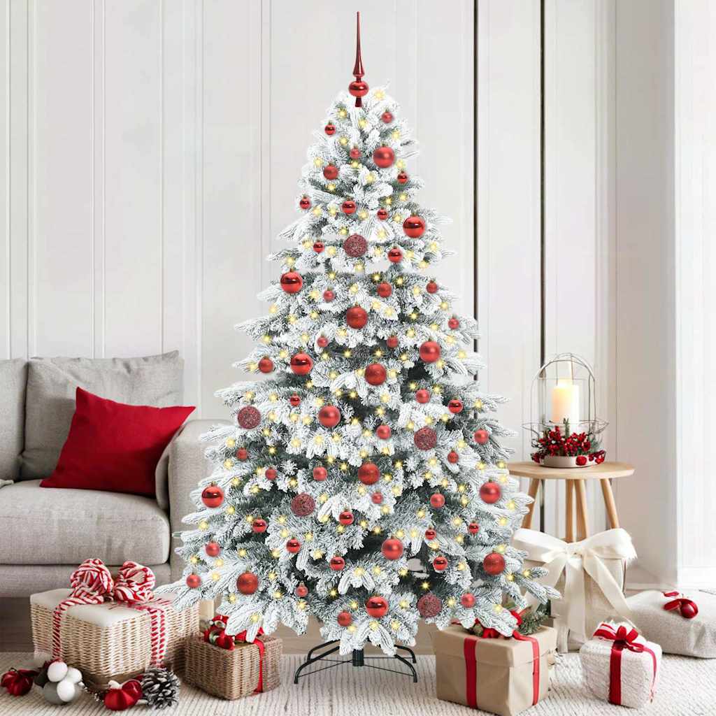 vidaXL Kunstkerstboom met 150 LED met standaard Groen 150 cm PE en PVC