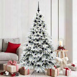 vidaXL Kunstkerstboom met 150 LED met standaard Groen 150 cm PE en PVC