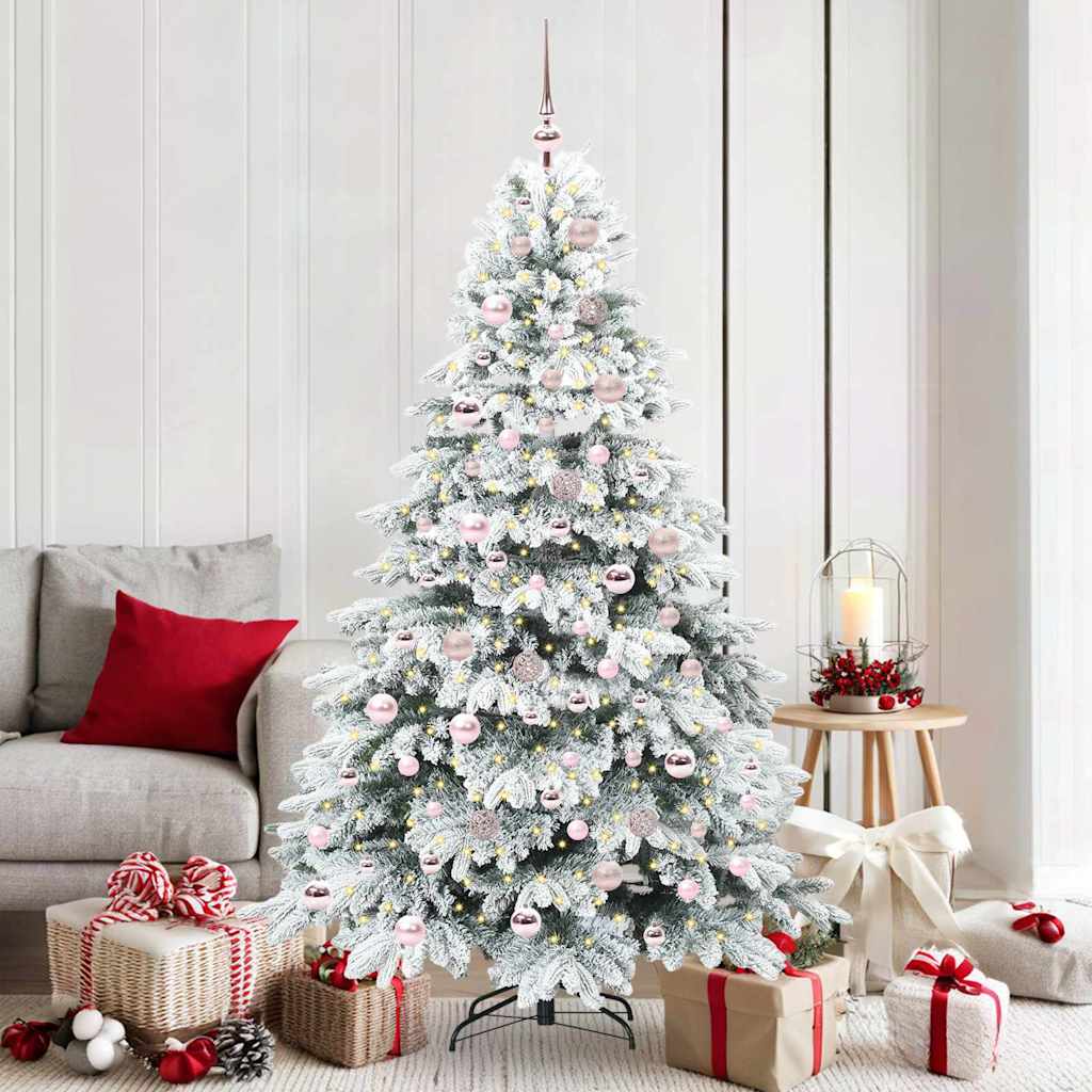 vidaXL Kunstkerstboom met 150 LED met standaard Groen 150 cm PE en PVC