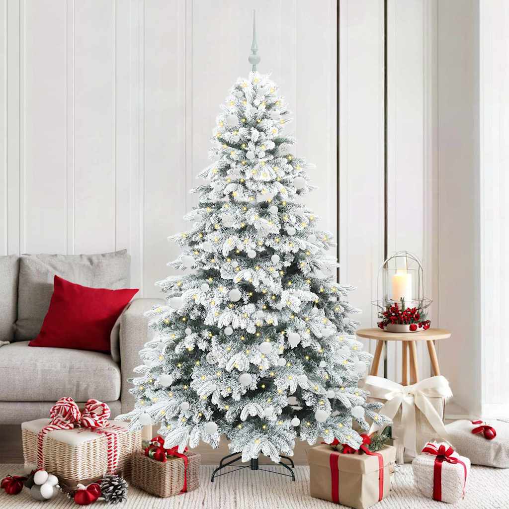 vidaXL Kunstkerstboom met 150 LED met standaard Groen 150 cm PE en PVC