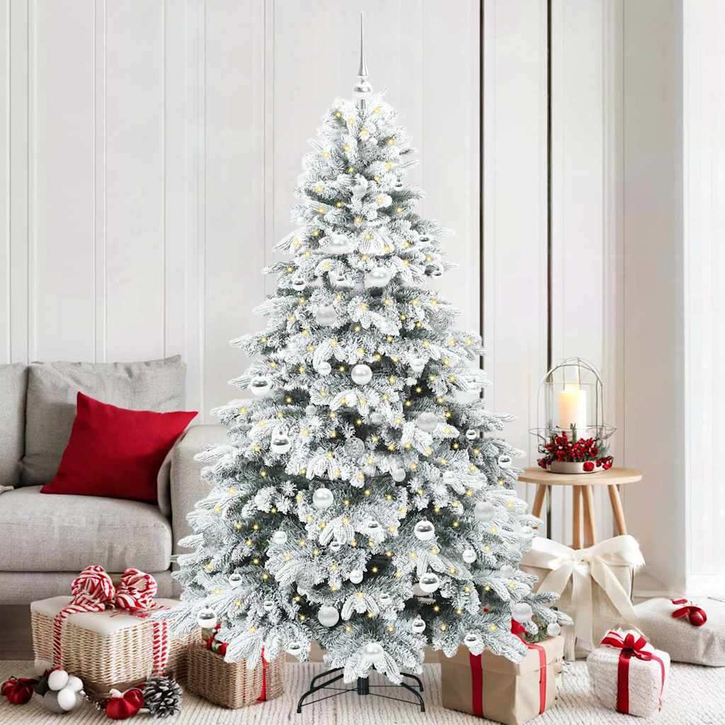 vidaXL Kunstkerstboom met 150 LED met standaard Groen 150 cm PE en PVC
