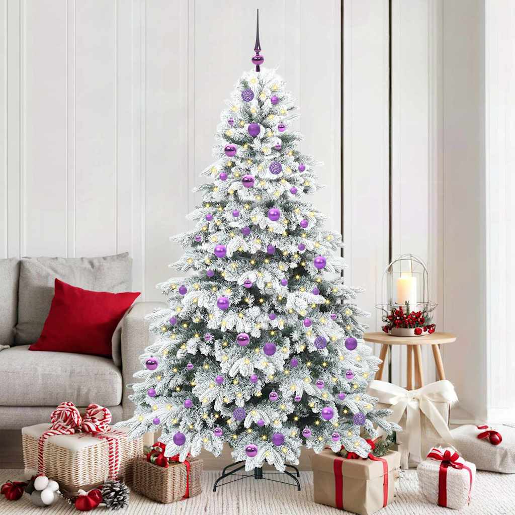 vidaXL Kunstkerstboom met 150 LED met standaard Groen 150 cm PE en PVC