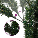 vidaXL Kunstmatige Hinged Kerstboom Groen 150 cm PVC en Staal