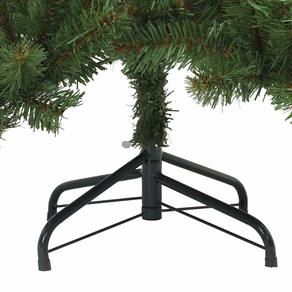 vidaXL Kunstmatige Hinged Kerstboom Groen 150 cm PVC en Staal