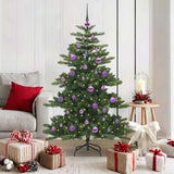 vidaXL Kunstmatige Hinged Kerstboom Groen 150 cm PVC en Staal