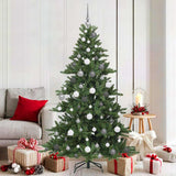 vidaXL Kunstmatige Hinged Kerstboom Groen 150 cm PVC en Staal