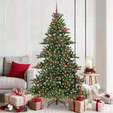 vidaXL Kunstmatige Hinged Kerstboom Groen 150 cm PVC en Staal
