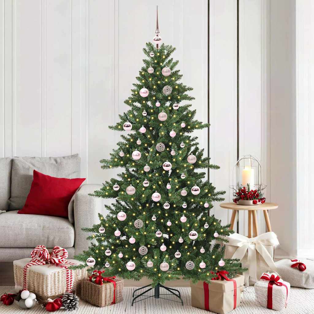 vidaXL Kunstmatige Hinged Kerstboom Groen 150 cm PVC en Staal