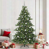 vidaXL Kunstmatige Hinged Kerstboom Groen 150 cm PVC en Staal