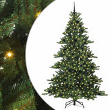 vidaXL Kunstmatige Hinged Kerstboom Groen 150 cm PVC en Staal