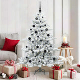 vidaXL Kunstmatige Hinged Kerstboom Groen 150 cm PVC en Staal