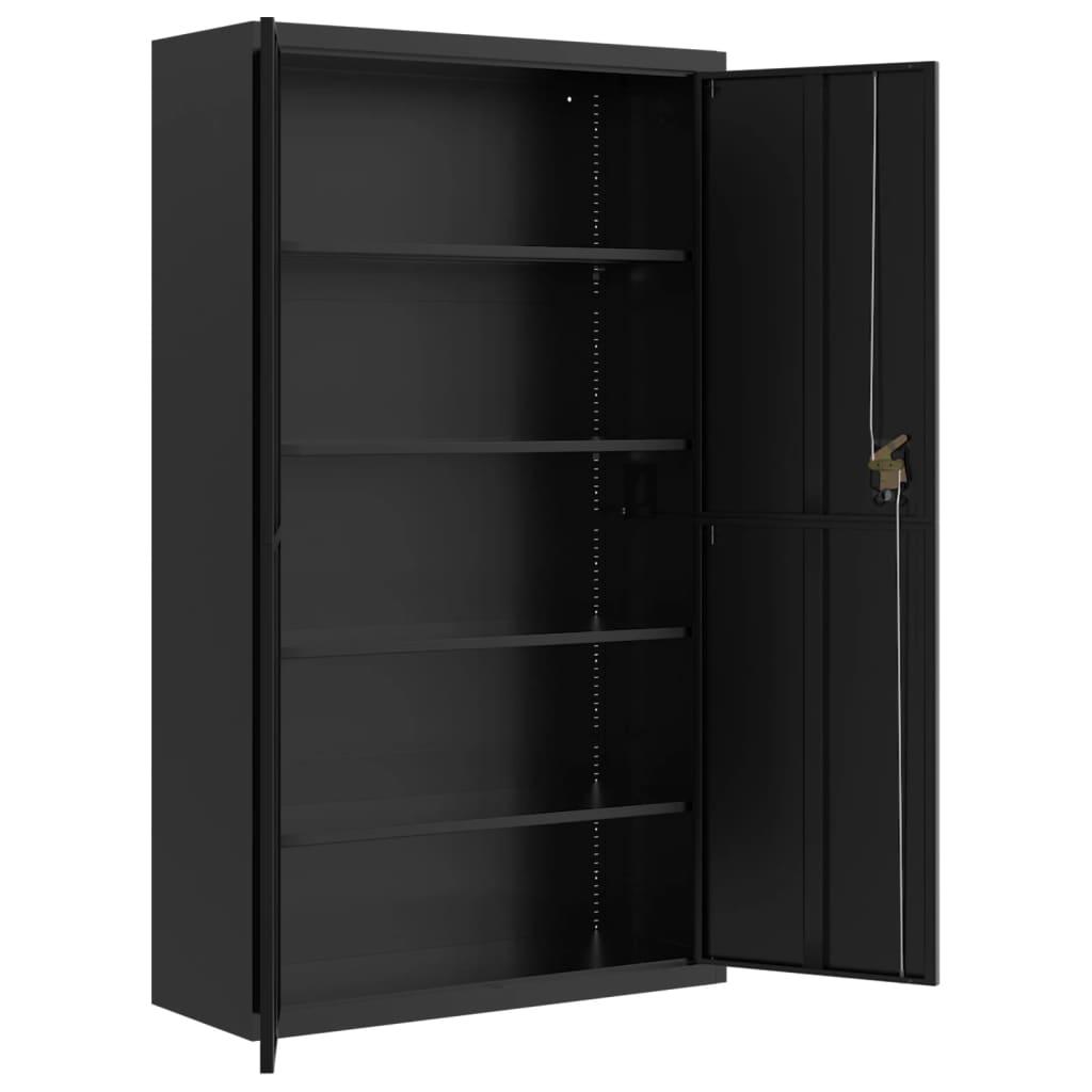 vidaXL Archiefkast 105x40x180 cm staal wit