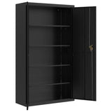 vidaXL Archiefkast 105x40x180 cm staal wit